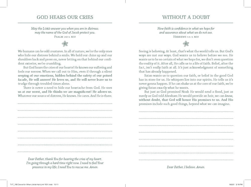 180 Devotions for When Life Is Hard Journal - shop_name