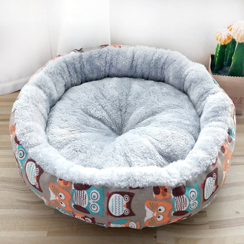 Dog And Cat Round Cotton Bed - shop_name