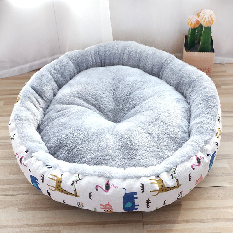Dog And Cat Round Cotton Bed - shop_name