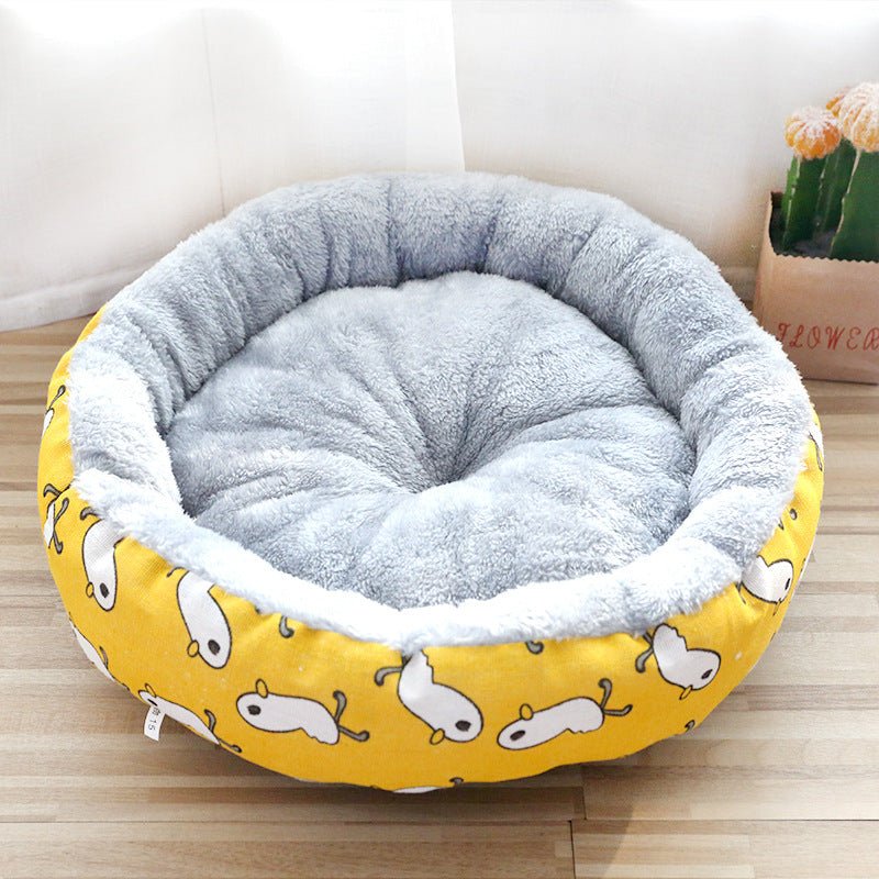 Dog And Cat Round Cotton Bed - shop_name