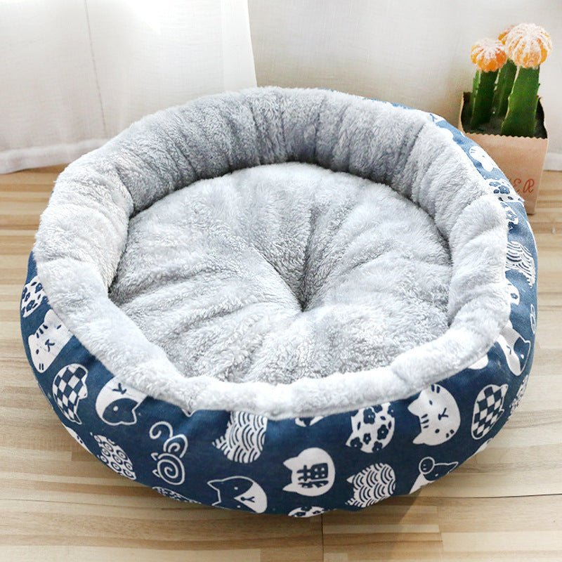 Dog And Cat Round Cotton Bed - shop_name