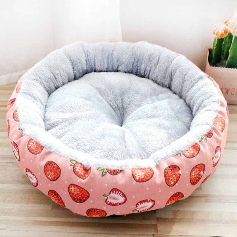 Dog And Cat Round Cotton Bed - shop_name
