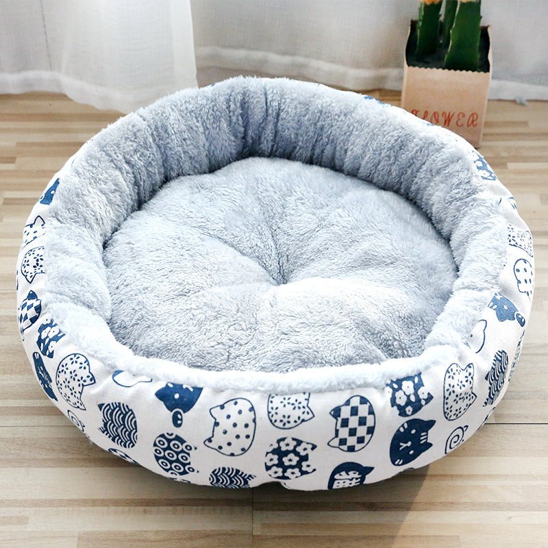 Dog And Cat Round Cotton Bed - shop_name