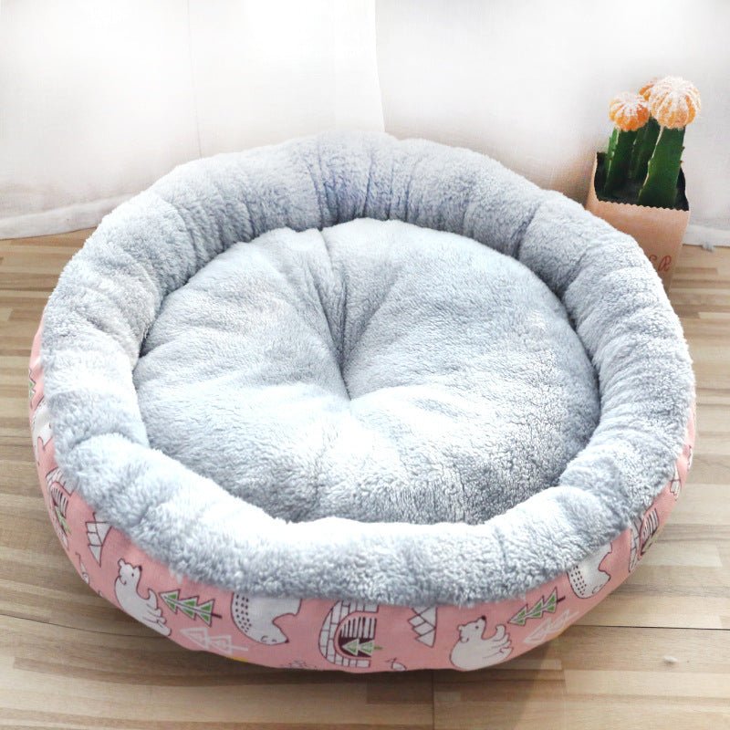 Dog And Cat Round Cotton Bed - shop_name